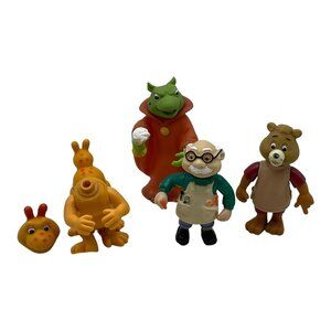 Vintage Teddy Ruxpin Figures Professor Newton Tweeg Grubby Teddy 4 Toys READ